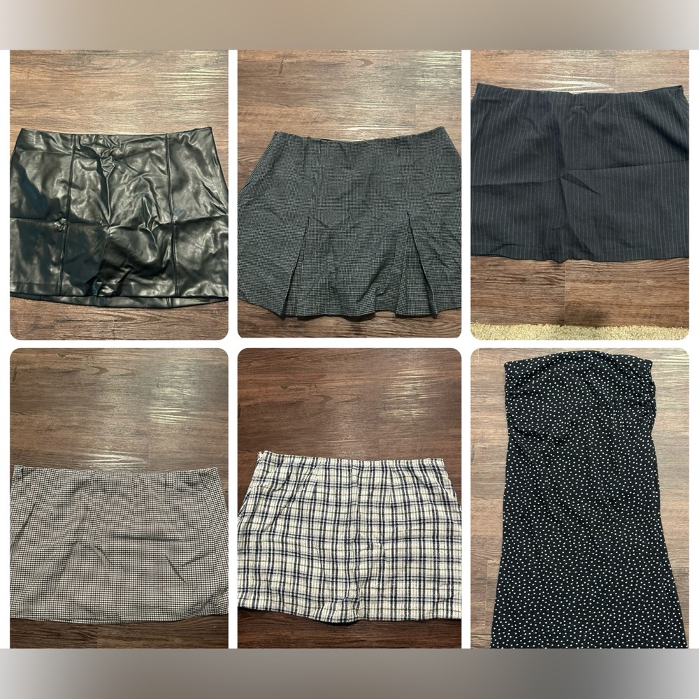Abercrombie & Fitch Skort Lot (5) and Skirt (1)